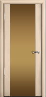 Дверь межкомнатная Milyana Omega Омега2 Беленый дуб стекло бронзовое