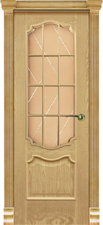 Дверь межкомнатная Varadoor Анкона Ясень тон 4 Версаль с решеткой
