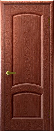 Дверь межкомнатная Luxor Лаура Красное дерево Глухая