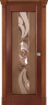 Дверь межкомнатная Varadoor Рубикон Натуральная вишня витраж Сюжет - Капитель