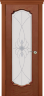Дверь межкомнатная Varadoor Анкона Красное дерево Виттория 2 с большим вырезом - Карниз