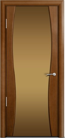 Дверь межкомнатная Milyana Omega Омега1 Анегри стекло бронзовое