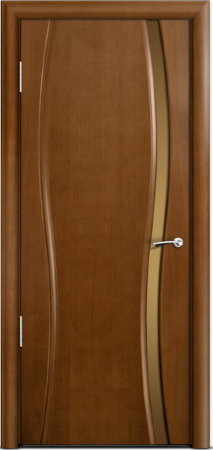 Дверь межкомнатная Milyana Omega Омега1 Анегри стекло узкое бронзовое
