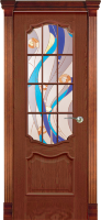 Дверь межкомнатная Varadoor Анкона Красное дерево Аква с решеткой