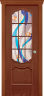 Дверь межкомнатная Varadoor Анкона Красное дерево Аква с решеткой - Карниз