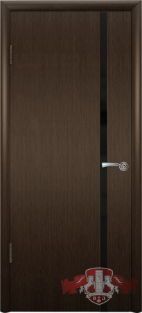 Дверь межкомнатная ВФД Рондо венге триплекс черный 8ДГ4