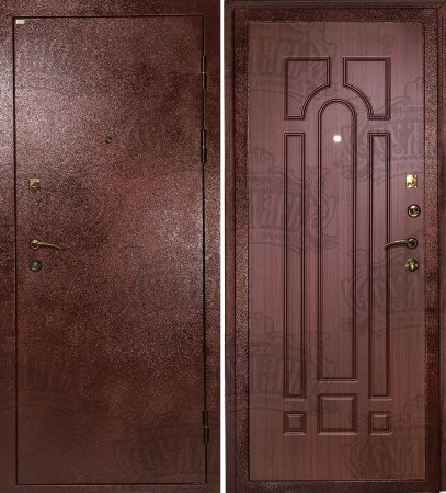 Дверь входная Дива МД 04 махагон коричневый