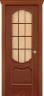 Дверь межкомнатная Varadoor Анкона Красное дерево Версаль с решеткой - Карниз