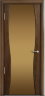 Дверь межкомнатная Milyana Omega Омега1 Американский орех стекло бронзовое