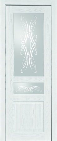 Дверь межкомнатная Porta prima Classic Imperia-R Ясень белая эмаль ДО