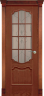 Дверь межкомнатная Varadoor Анкона Красное дерево Виттория 2 бронза с решеткой - Капитель