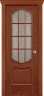 Дверь межкомнатная Varadoor Анкона Красное дерево Виттория 2 бронза с решеткой - Карниз