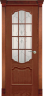 Дверь межкомнатная Varadoor Анкона Красное дерево Виттория 2 с решеткой - Капитель