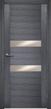 Дверь межкомнатная Matadoor Модерн Руно Серый дуб 2 Вставки