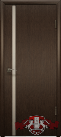 Дверь межкомнатная ВФД Рондо венге триплекс 8ДГ4