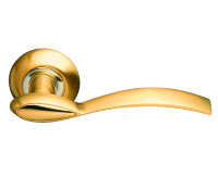 Дверная ручка ARCHIE S010 103ll комбинация матового и блестящего золота