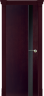 Дверь межкомнатная Varadoor Соренто Венге вставка Черное стекло - Капитель