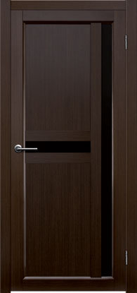 Дверь межкомнатная Matadoor М-порте Пегас Венге Черное стекло