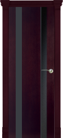 Дверь межкомнатная Varadoor Соренто Венге две вставки черного стекла
