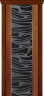 Дверь межкомнатная Varadoor Палермо Натуральная вишня стекло Раунда черная - Карниз