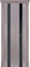 Дверь межкомнатная Varadoor Соренто Металлик две вставки черного стекла - Капитель