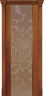 Дверь межкомнатная Varadoor Палермо Натуральная вишня стекло Шерхан