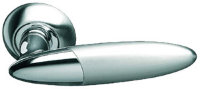 Дверная ручка ARCHIE S010 113HH комбинация белого никеля и блестящего хрома