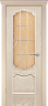Дверь межкомнатная Varadoor Анкона Ясень тон 6 Версаль с решеткой - Карниз
