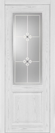 Дверь межкомнатная Porta prima Classic Dinastia Ясень белая эмаль ДО