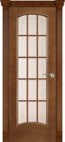 Дверь межкомнатная Varadoor Экзотика Анегри тон1 со стеклом и решеткой