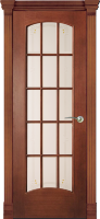 Дверь межкомнатная Varadoor Экзотика Натуральная вишня со стеклом и решеткой