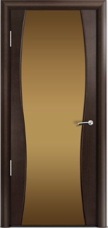 Дверь межкомнатная Milyana Omega Омега1 Венге стекло бронзовое