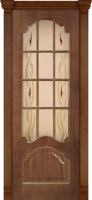 Дверь межкомнатная Varadoor Надежда Анегри тон1 со стеклом и решеткой