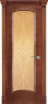 Дверь межкомнатная Varadoor Экзотика Натуральная вишня стекло Виттория 2 - Капитель