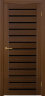 Дверь межкомнатная Matadoor М-порте Персей Орех люкс Черное стекло