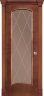 Дверь межкомнатная Varadoor Экзотика Натуральная вишня стекло Версаль - Капитель