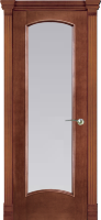 Дверь межкомнатная Varadoor Экзотика Натуральная вишня стекло Белое матовое