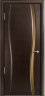 Дверь межкомнатная Milyana Omega Омега1 Венге стекло узкое бронзовое