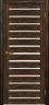 Дверь межкомнатная Matadoor М-порте Персей Эбен Белое стекло