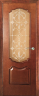 Дверь межкомнатная Varadoor Анкона Натуральная вишня витраж Сантори 2 - Наличник