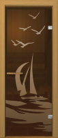 Дверь для бани Астрал Дизайн Круиз бронза Р28
