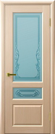 Дверь межкомнатная Luxor Валенсия 2 Беленый дуб