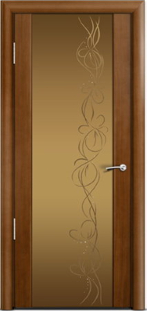 Дверь межкомнатная Milyana Omega Омега2 Анегри стекло фантазия бронзовое