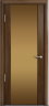 Дверь межкомнатная Milyana Omega Омега2 Американский орех стекло бронзовое