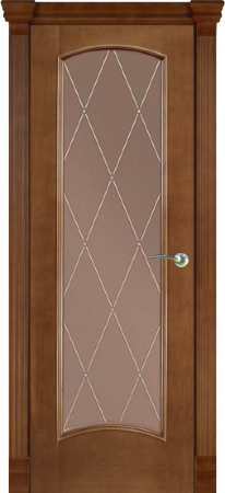 Дверь межкомнатная Varadoor Экзотика Анегри тон1 стекло Версаль