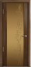 Дверь межкомнатная Milyana Omega Омега2 Американский орех стекло фантазия бронзовое
