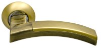 Дверная ручка ARCHIE SILLUR 132 S.GOLD/BR матовое золото/античная бронза