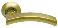 Дверная ручка ARCHIE SILLUR 132 S.GOLD/P.GOLD матовое золото/золото