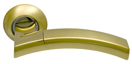 Дверная ручка ARCHIE SILLUR 132 S.GOLD/P.GOLD матовое золото/золото