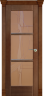 Дверь межкомнатная Varadoor Рубикон Анегри тон1 витраж Абстракция с перемычками - Капитель